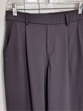 HALARA Purple Wide-Leg Dress Pants with Pockets, M